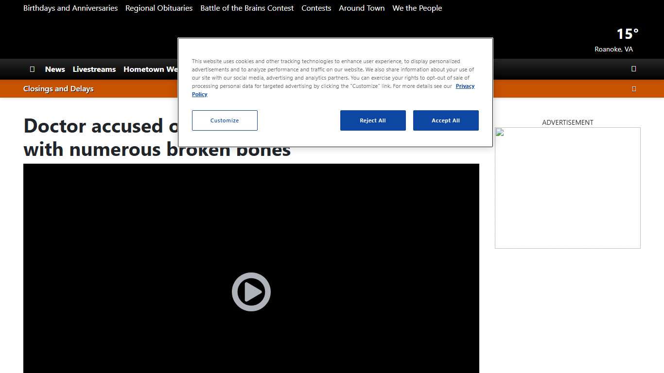 Doctor accused of assaulting infant, leaving baby with numerous broken bones