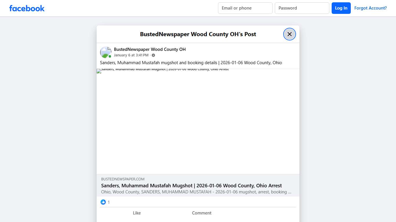 Sanders, Muhammad... - BustedNewspaper Wood County OH | Facebook